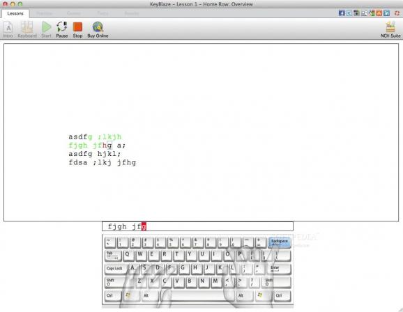 KeyBlaze Typing Tutor Software screenshot
