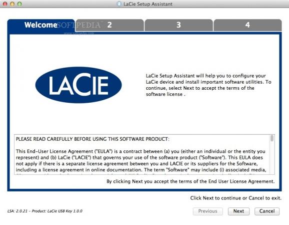 LaCie Keys Software for PetiteKey screenshot