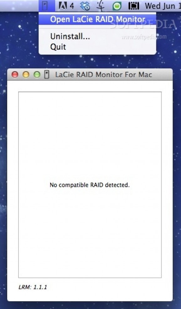 LaCie RAID Monitor screenshot