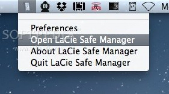 LaCie SAFE Manager screenshot