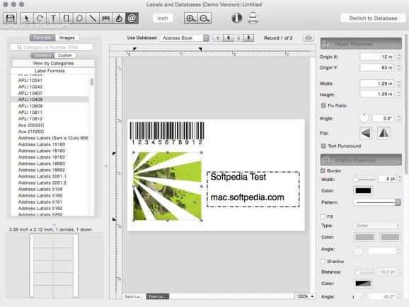 Labels And Databases screenshot