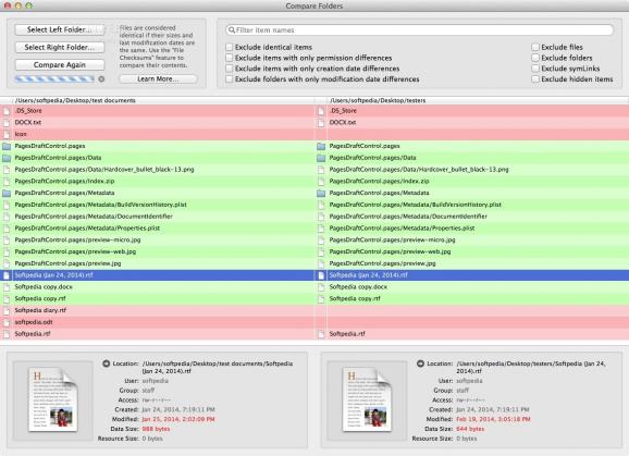 Compare Folders screenshot