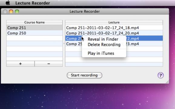 Lecture Recorder screenshot