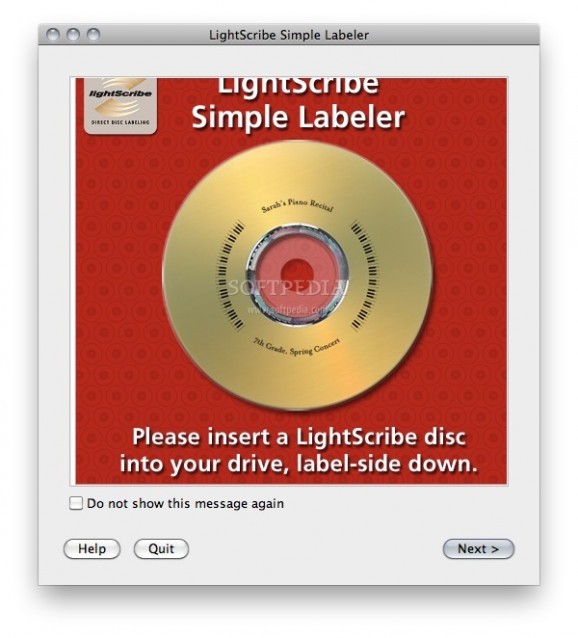 LightScribe Simple Labeler screenshot