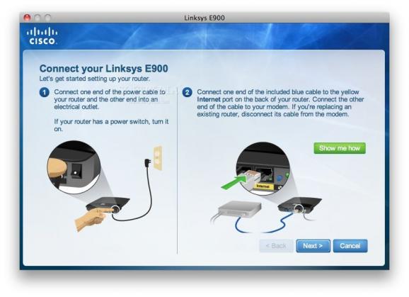 Linksys E900 screenshot