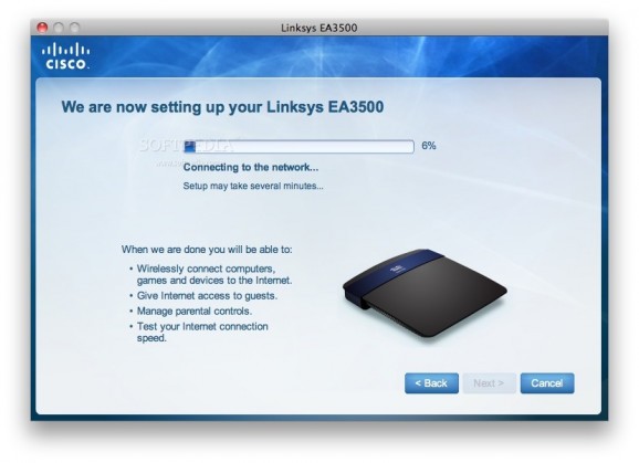Linksys EA3500 screenshot