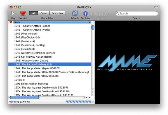 MAME OS X screenshot