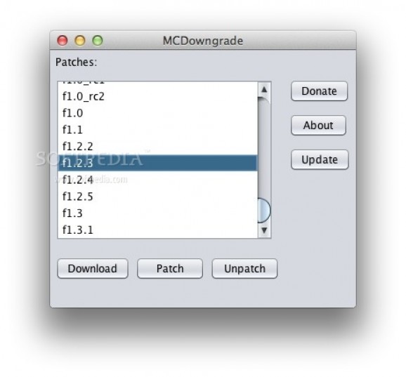 MC Downgrade screenshot