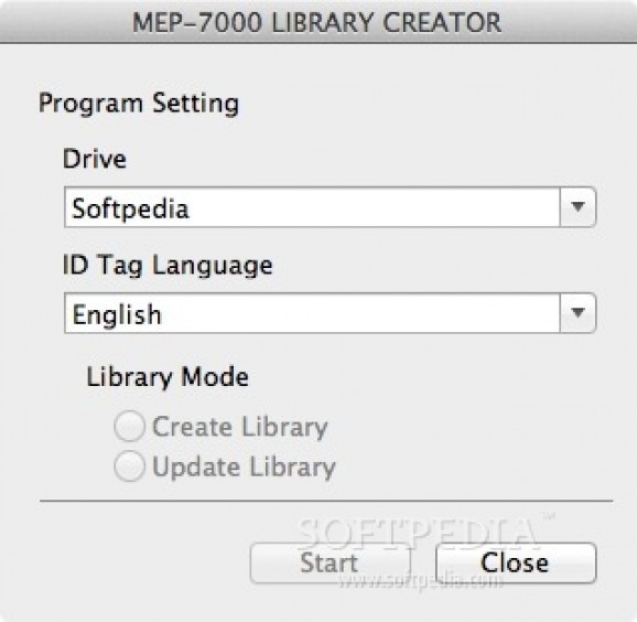 MEP-7000 LIBRARY CREATOR screenshot