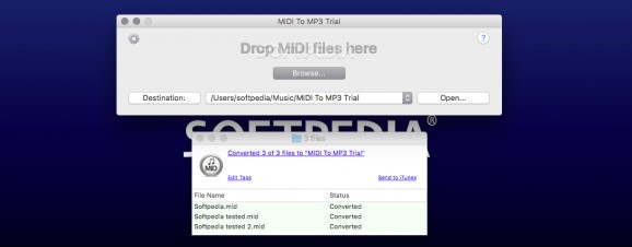 MIDI to MP3 screenshot