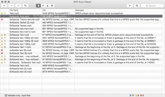 MP3 Scan+Repair screenshot