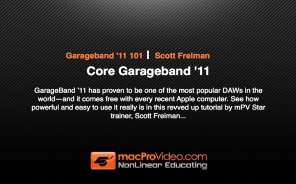 Course For Garageband '11 101 - Core Garageband '11 screenshot
