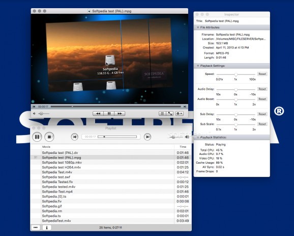 MPlayer OSX Extended screenshot