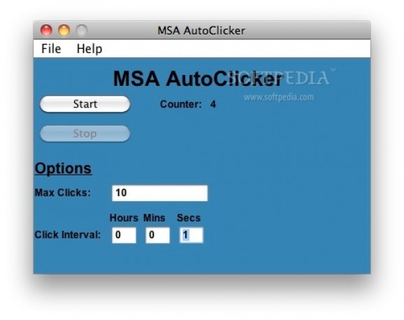 MSA AutoClicker screenshot