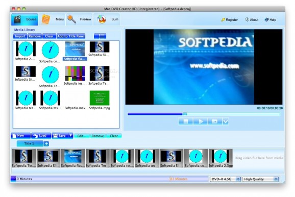 Mac DVD Creator HD screenshot