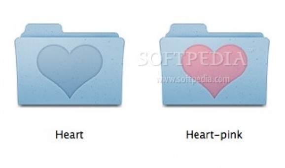 Mac OS X Folder - Heart screenshot
