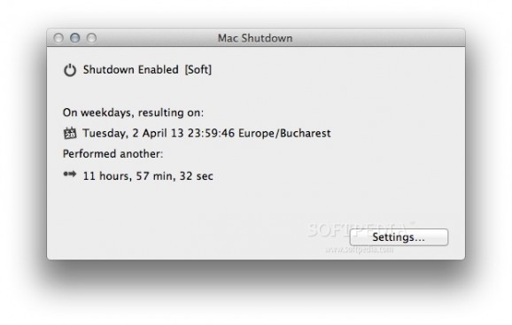 Mac Shutdown X screenshot