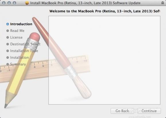 MacBook Pro (Retina, 13-inch, Late 2013) Software Update screenshot
