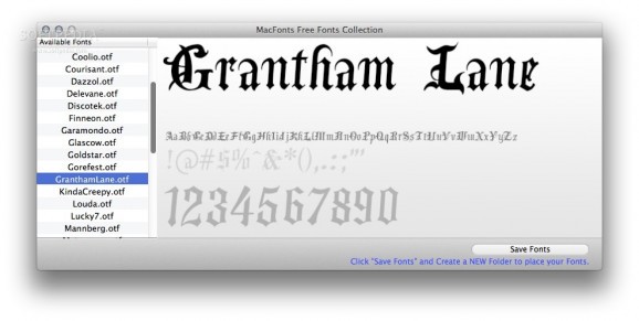 MacFonts - Free Fonts Collection screenshot