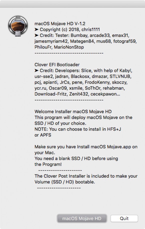 macOS Mojave HD screenshot