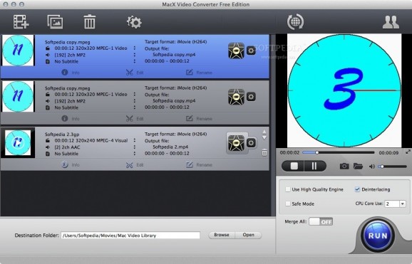 MacX Video Converter Free Edition screenshot