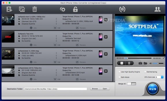 MacX iPhone Video Converter screenshot