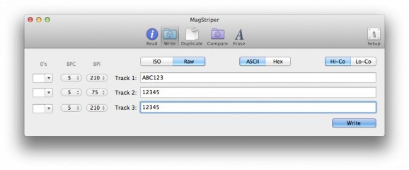 MagStriper screenshot