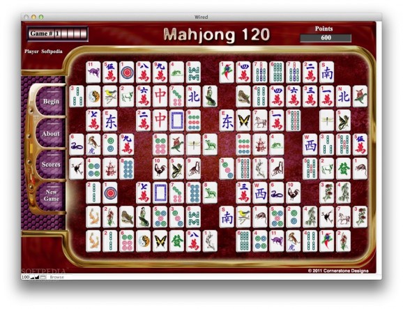 Mahjong 120 screenshot