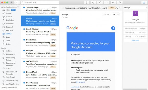 Mailspring screenshot