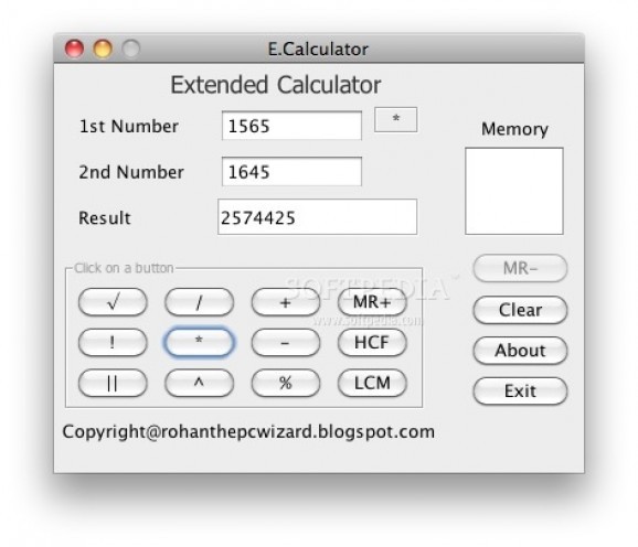 Extended Calculator screenshot