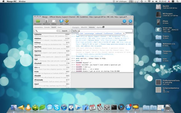 Mango IRC screenshot