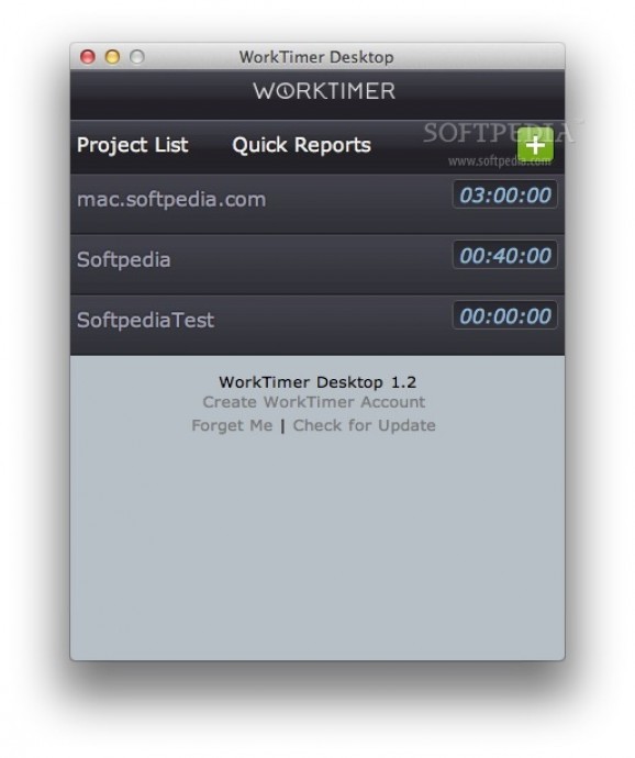 Worktimer Desktop screenshot