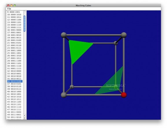 Marching Cubes Configuration screenshot