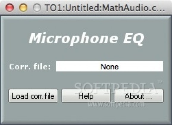 MathAudio Microphone EQ screenshot