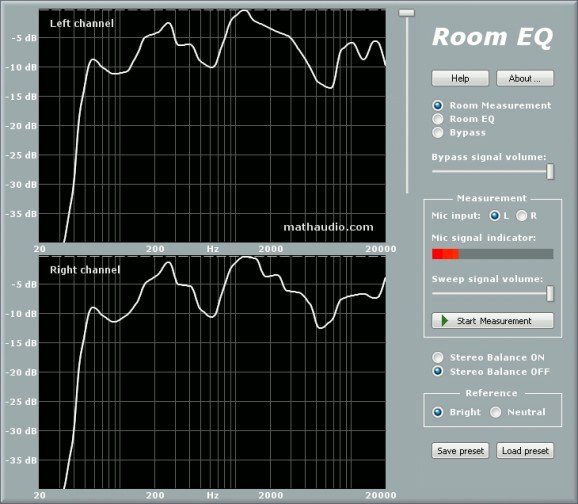 MathAudio Room EQ screenshot