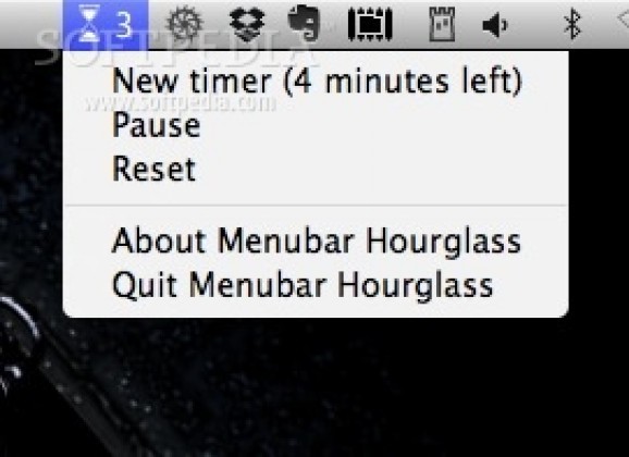 Menubar Hourglass screenshot