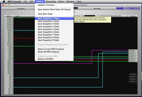 MIO Console screenshot