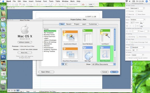 Microsoft Office 2004 Update screenshot
