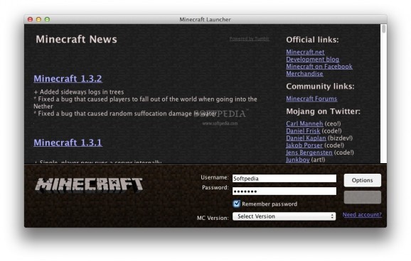 Minecraft Multi Launcher screenshot