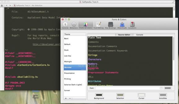 Monokai Xcode Theme screenshot