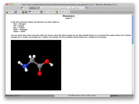 Monomers and Polymers screenshot