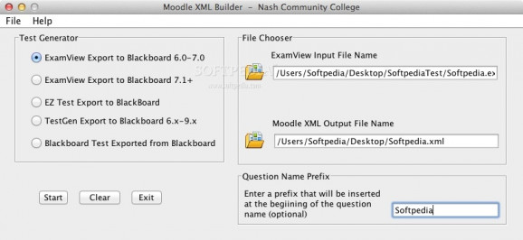 Moodle XML Builder screenshot
