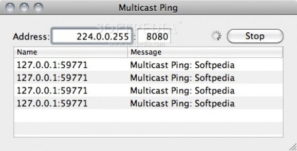 Multicast Ping screenshot