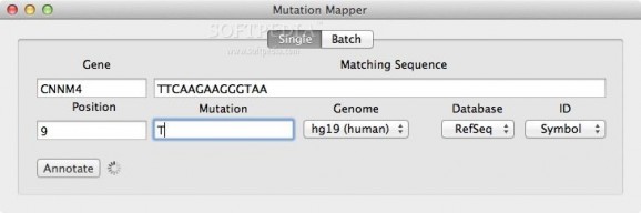 Mutation Mapper screenshot