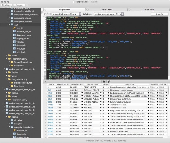 MySQL Database Client screenshot