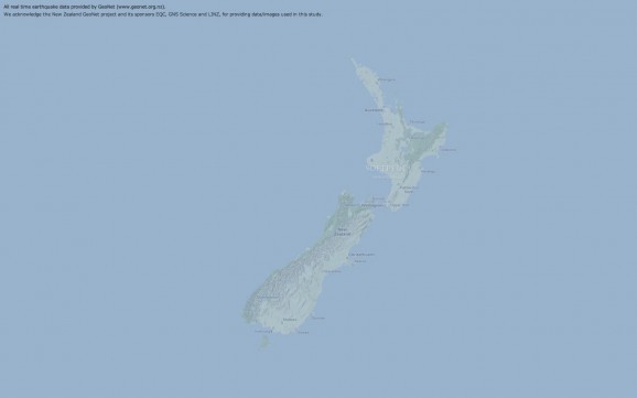 NZ Earthquakes screenshot