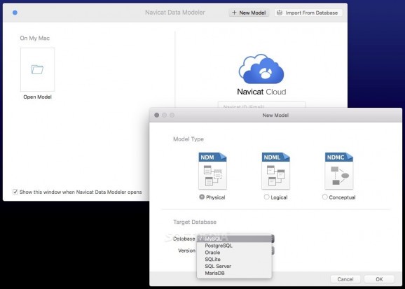 Navicat Data Modeler screenshot