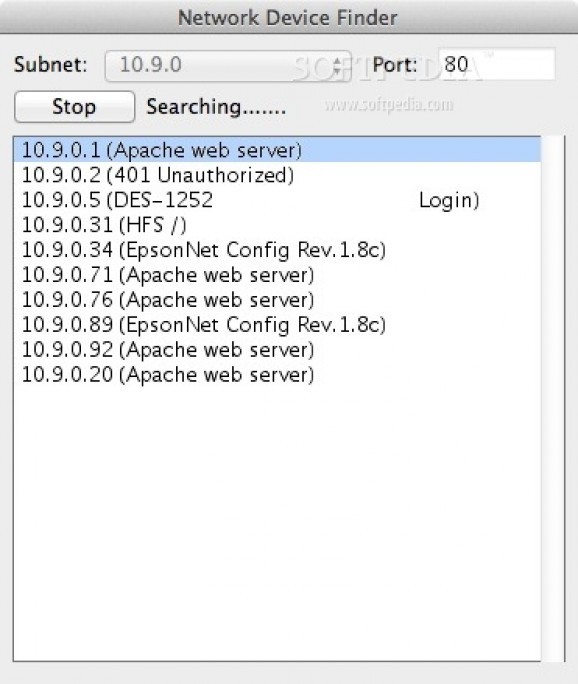 Network Device Finder screenshot