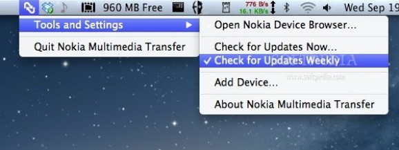 Nokia Multimedia Transfer screenshot