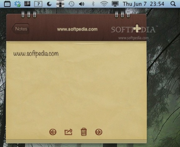 NoteBar screenshot